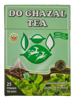 Alghazaleen Do Ghazal - Grüner Tee Mit Minzenaroma 50g, 25 Beutel