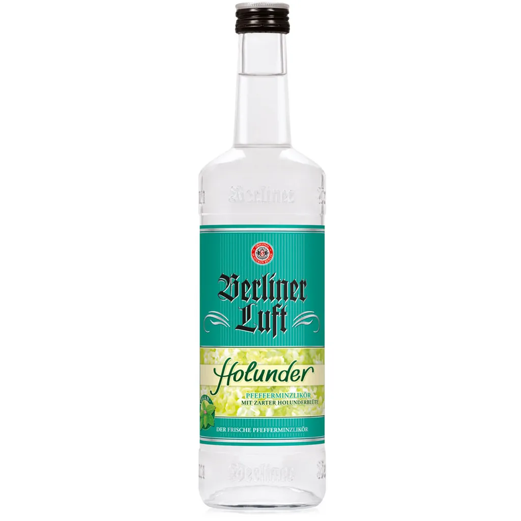 SCHILKIN GmbH & Co. KG BERLIN Berliner Luft Holunder Pfefferminzlikör | 18 Vol % | 0,7 L 1 SCHILKIN GmbH & Co. KG BERLIN Berliner Luft Holunder Pfefferminzlikör | 18 Vol % | 0,7 L