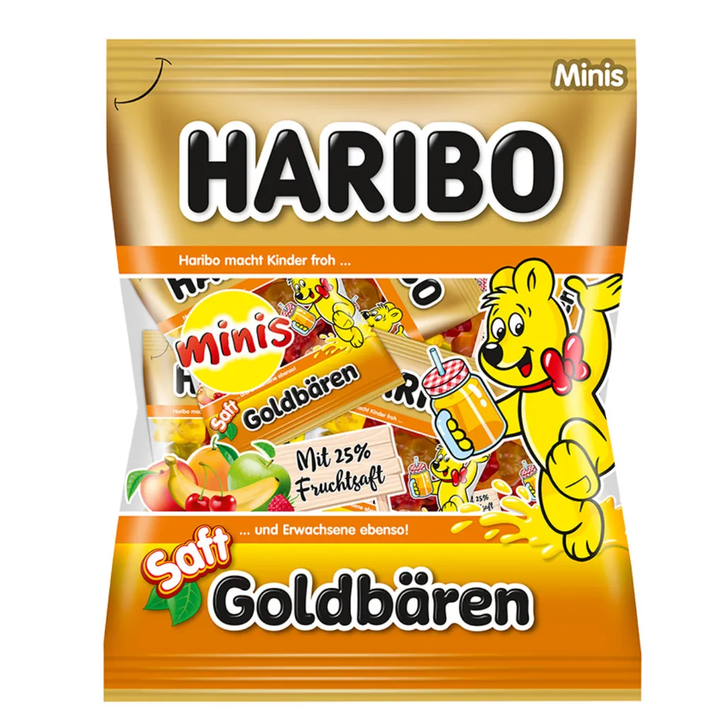 Haribo Saft Goldbären Minis Extraweich Mit 25% Fruchtsaft 220g 1 Haribo Saft Goldbären Minis Extraweich Mit 25% Fruchtsaft 220g