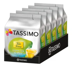 TASSIMO Kapseln Tea Time Grüner Tee Mit Minze 5 X 16 Getränke Teekapseln T-Discs