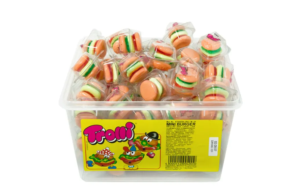 Trolli Party Burger Minis Aus Schaumzucker Und Fruchtgummi 600g 7 Trolli Party Burger Minis Aus Schaumzucker Und Fruchtgummi 600g – Bild 7