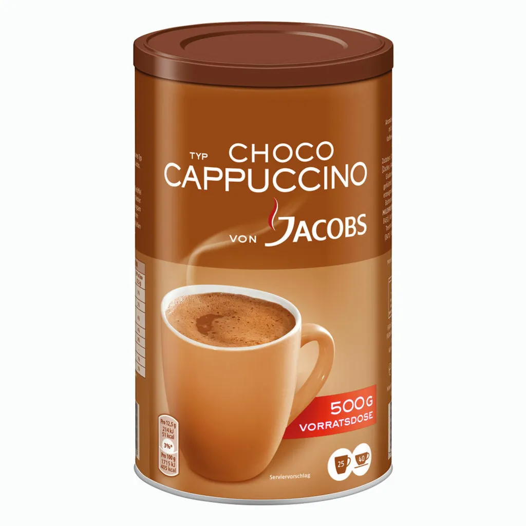 JACOBS Löskaffee Typ Choco Cappuccino 500 G Dose Löslicher Kaffee Mit Kakao 2 JACOBS Löskaffee Typ Choco Cappuccino 500 G Dose Löslicher Kaffee Mit Kakao – Bild 2