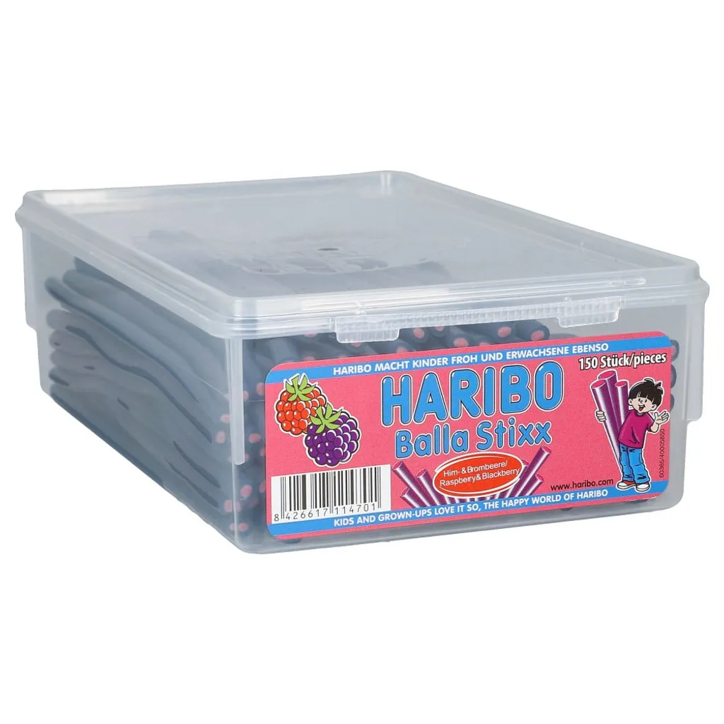 Haribo Balla Stixx Himbeere Brombeere Fruchtgummi Konfekt 1125g, Menge:1.125g 3 Haribo Balla Stixx Himbeere Brombeere Fruchtgummi Konfekt 1125g, Menge:1.125g – Bild 3