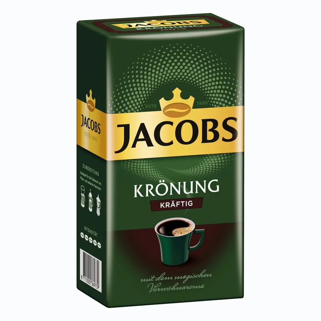 JACOBS Krönung Kräftig Filterkaffee 12 X 500 G Kaffee Gemahlen 2 JACOBS Krönung Kräftig Filterkaffee 12 X 500 G Kaffee Gemahlen – Bild 2