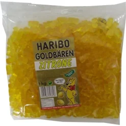 Haribo Goldbären Zitrone (1kg Beutel Gummibärchen Gelb) Sortenrein -Essen Verkäufe 38c0d29385aec54df0069a143b92fbae