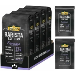 JACOBS Kaffeebohnen Barista Editions Espresso Esproessobohnen 4x1 Kg +2 Dosen