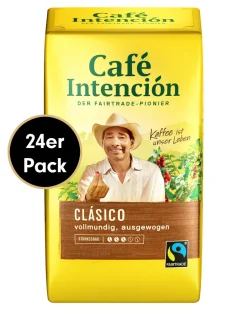Cafe-Intencion Kaffee-Mega-Sparpaket CLÁSICO Von Café Intención, 24x500g Gemahlen