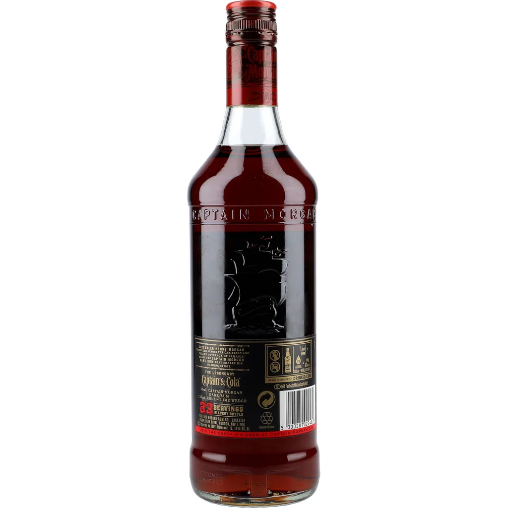 Diageo Captain Morgan Dark Rum Karibik | 40 % Vol | 0,7 L 3 Diageo Captain Morgan Dark Rum Karibik | 40 % Vol | 0,7 L – Bild 3