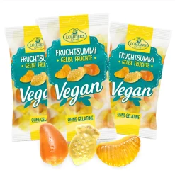Lühders LÜHDERS - Exotische Früchte/ Gelbe Früchte, Vegane Fruchtgummis
