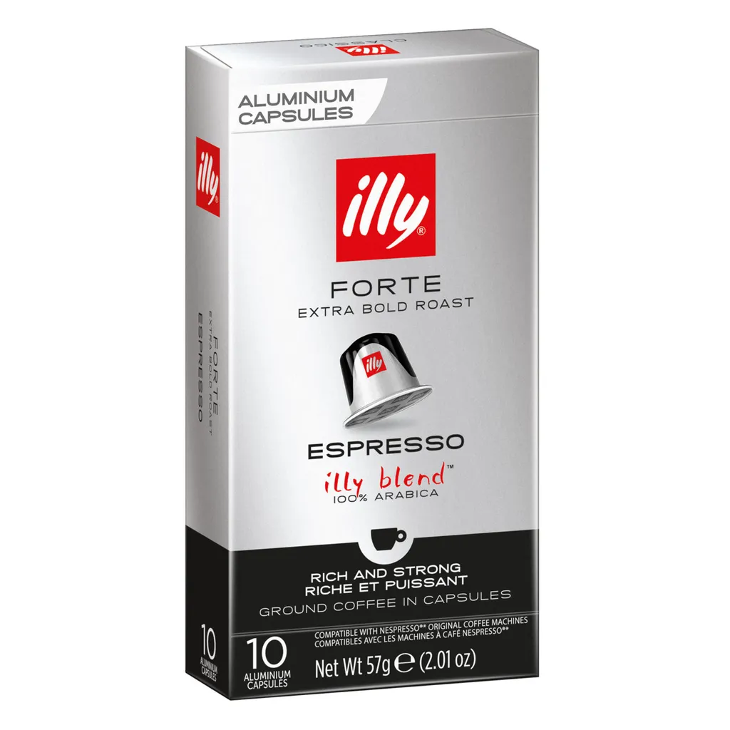 Illy - Forte Espresso Kaffeekapseln - 10 Kapseln 2 Illy - Forte Espresso Kaffeekapseln - 10 Kapseln – Bild 2