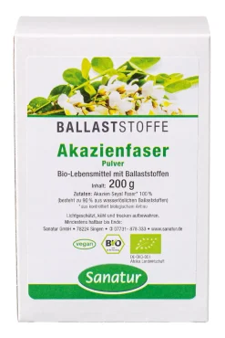 Naturawerk Sanatur -Akazienfaser Pulver 200g Vegan