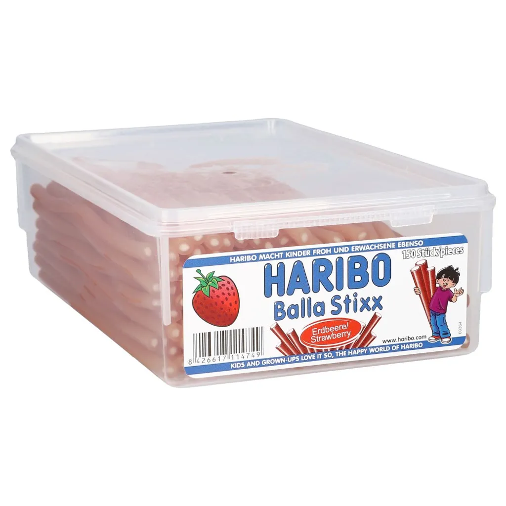Haribo Balla Stixx Fruchtige Erdbeer Konfektstangen 150 Stück 1125g 4 Haribo Balla Stixx Fruchtige Erdbeer Konfektstangen 150 Stück 1125g – Bild 4