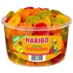 Haribo Fruchtschnecken Fruchtgummi Weingummi Gelatinefrei Veggie 1200g