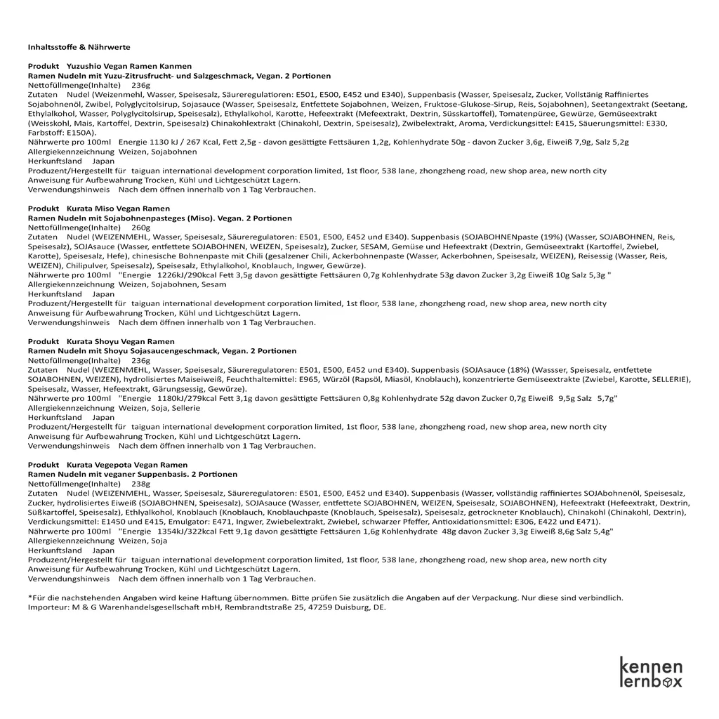 Kennenlernbox Kurata Vegan Ramen Mix | Japanische Vegan Ramen Mix Zum Probieren | 4 Verschiedene Geschmack 2 Kennenlernbox Kurata Vegan Ramen Mix | Japanische Vegan Ramen Mix Zum Probieren | 4 Verschiedene Geschmack – Bild 2