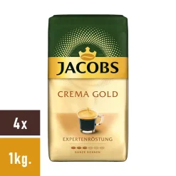 JACOBS Expertenröstung Crema Kaffee Ganze Bohne 4 X 1 Kg Kaffeebohnen -Essen Verkäufe 40070be16d8064beb47e7667b08d9a6b