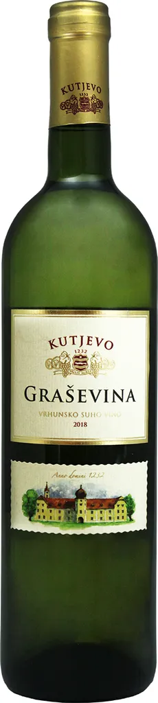 Kutjevo D.d. Kutjevo Graševina 0,75 Ltr. - Weißwein - Slavonien - Kroatien