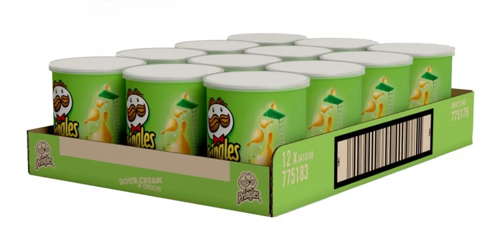 Pringles Chips Sour Cream & Onion 12 X 40g 1 Pringles Chips Sour Cream & Onion 12 X 40g