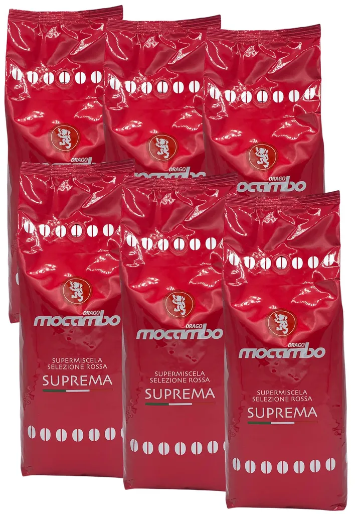 Mocambo Espresso Suprema Selezione Rossa 6x 1000g 1 Mocambo Espresso Suprema Selezione Rossa 6x 1000g