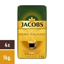 JACOBS Kaffeebohnen Expertenröstung Crema Italiano 4x1kg Ganze Kaffee Bohnen -Essen Verkäufe 4500c6e2c0848b6d159e2b269f386b13
