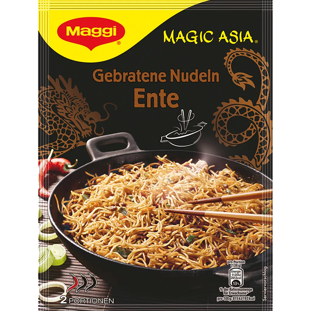 Maggi Gebratene Nudeln Ente Asiatisch Gewürzt Für 2 Portionen 119g 1 Maggi Gebratene Nudeln Ente Asiatisch Gewürzt Für 2 Portionen 119g