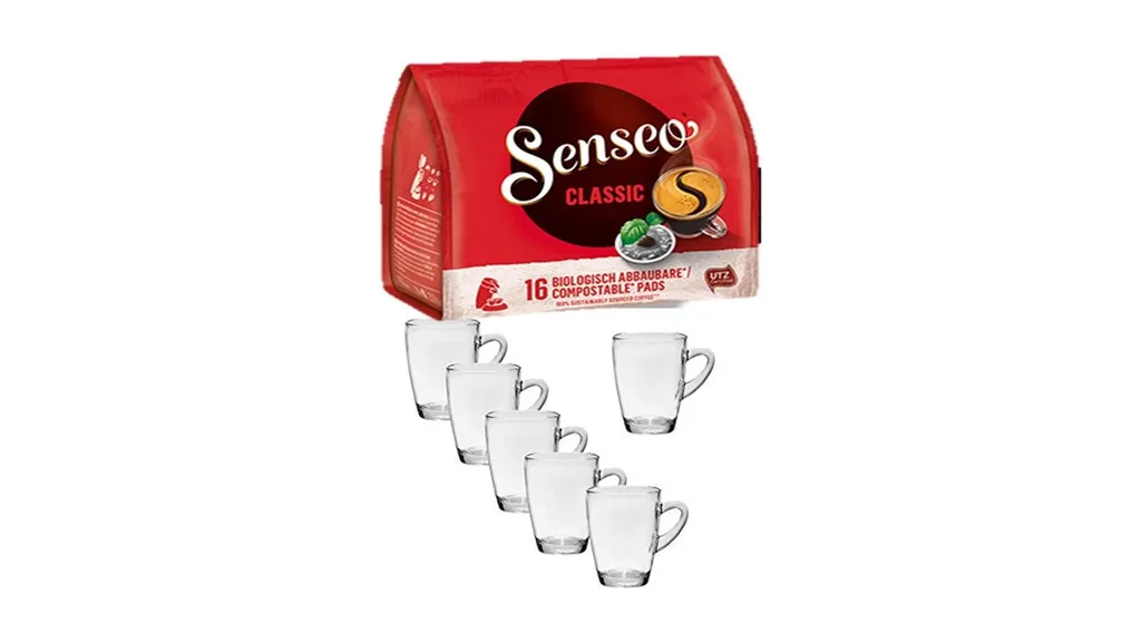 James Premium® Senseo Kaffeepads Classic Für Geeignet Senseo Und Weitere Kaffeemaschinen Aktion+ 6 Kaffeebecher Mit Henkel Plus Wäschekorbaktion Rattan-Design 27 Liter 2 James Premium® Senseo Kaffeepads Classic Für Geeignet Senseo Und Weitere Kaffeemaschinen Aktion+ 6 Kaffeebecher Mit Henkel Plus Wäschekorbaktion Rattan-Design 27 Liter – Bild 2