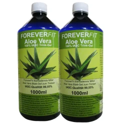 Naturheilmittel Heilsteine Methusalem GmbH Neu-Ulm ForeverFit Aloe Vera Trinkgel 2 X 1000ml Flasche