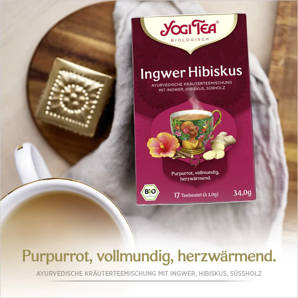 10 X BIO YOGI TEA Ingwer Hibiskus | 10 X 34g 2 10 X BIO YOGI TEA Ingwer Hibiskus | 10 X 34g – Bild 2