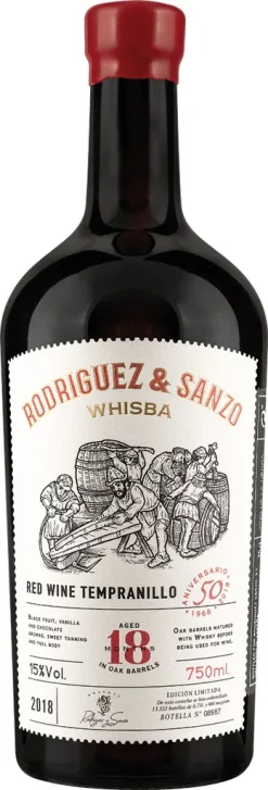 Rodríguez Sanzo Javier Rodriguez Rodriguez & Sanzo Tempranillo Whisky-Fass D.O. (1x 0,75l) Rotwein Trocken