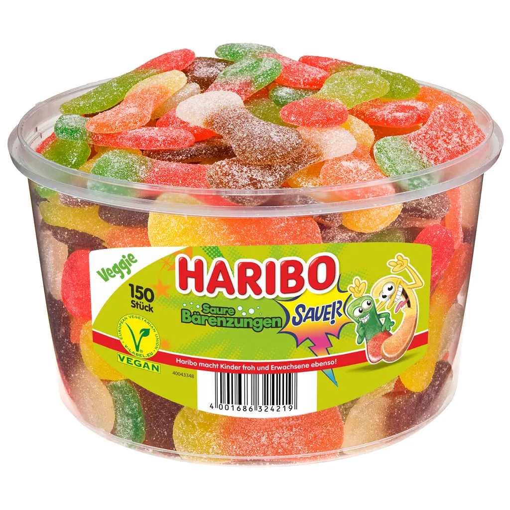 Haribo Saure Bärenzungen Saure Fruchtgummis In Bärenform 1350g 1 Haribo Saure Bärenzungen Saure Fruchtgummis In Bärenform 1350g