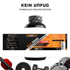 GEN® CLA - 180 Kapseln Mit Jeweils 1000 Mg - Einführungspreis - Hochdosiert Mit 3000 Mg Pro Tagesportion - Labor - Konjugierte Linolsäure Fettsäure - - German Elite Nutrition -Essen Verkäufe 4b80981aa5d3f504e9446f234f311d70