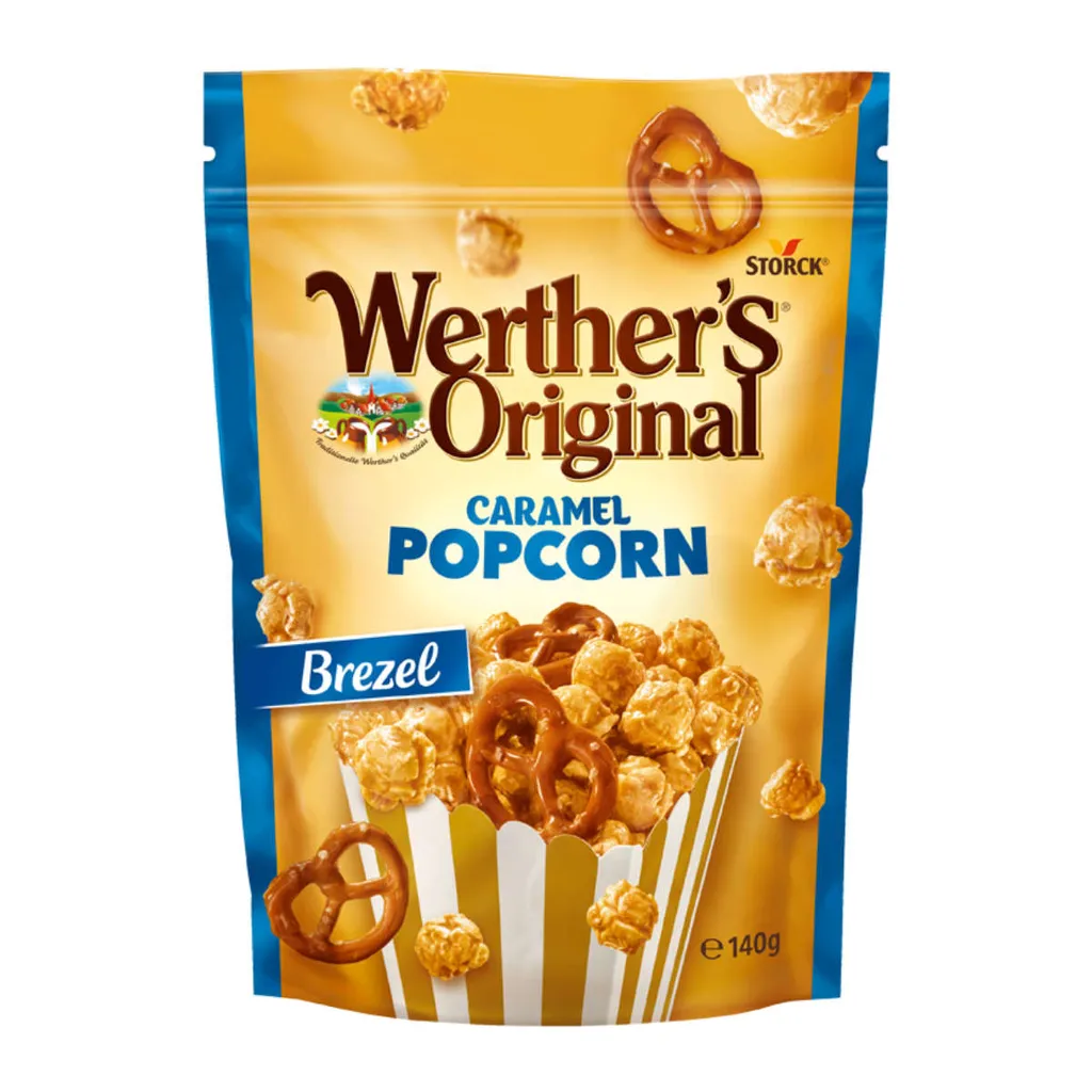 Storck Werthers Original Popcorn Brezel Karamell Und Salzüberzogen 140g 1 Storck Werthers Original Popcorn Brezel Karamell Und Salzüberzogen 140g