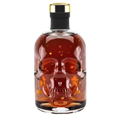 Geniess-Bar! Rum 15 Jahre 0,5 L 24 Karat Gold Skull Totenkopf Flasche Caribbean Ron Solera Reserva 40% Vol Geschenkflasche