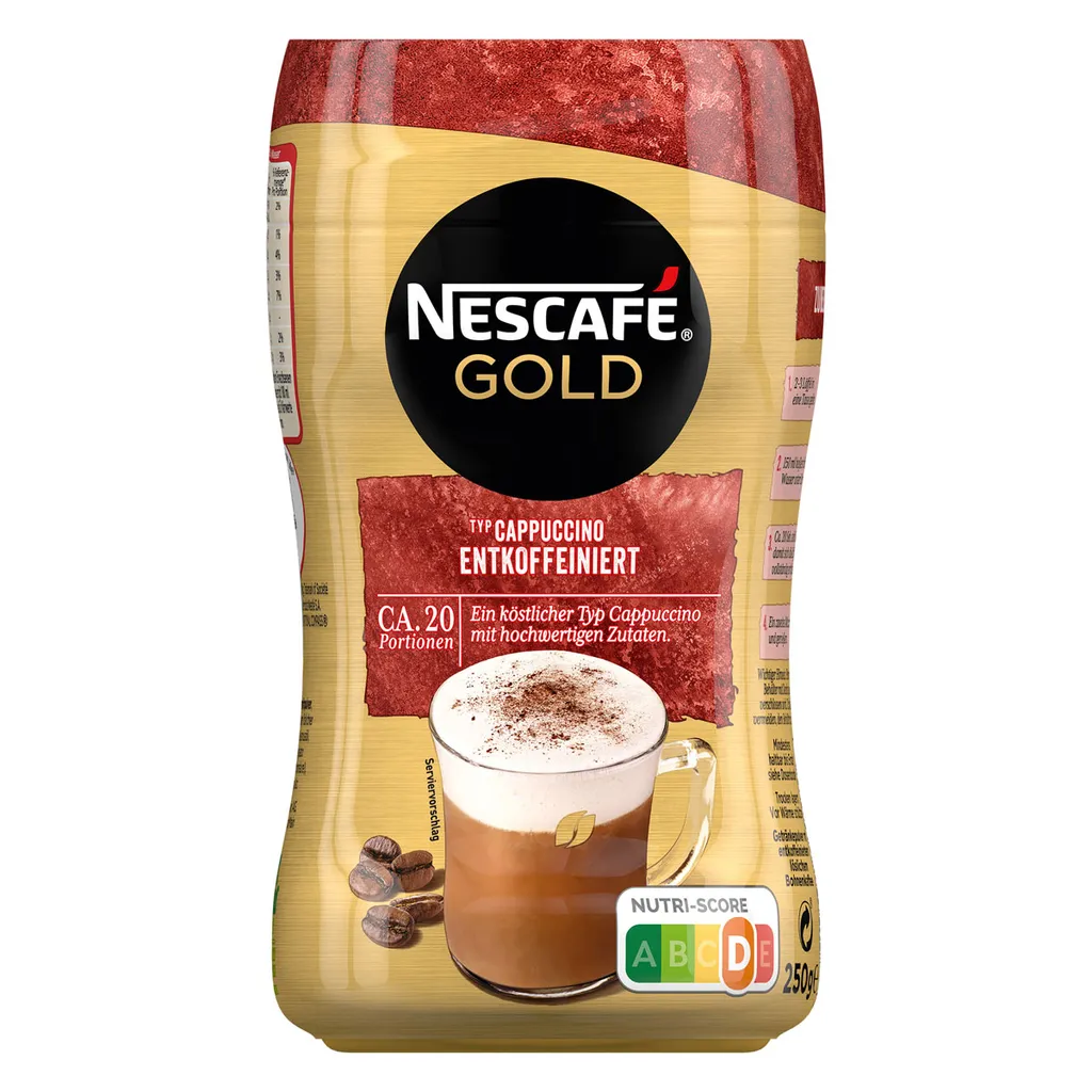 Nescafé® Nescafé Gold Typ Cappuccino Entkoffeiniert | 250g Dose 8 Nescafé® Nescafé Gold Typ Cappuccino Entkoffeiniert | 250g Dose – Bild 8