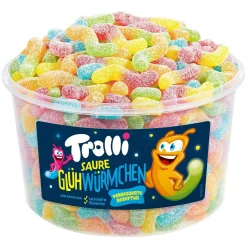 Trolli Glühwürmchen Sauer Gezuckerte Fruchtgummi Glühwürmchen 1050g