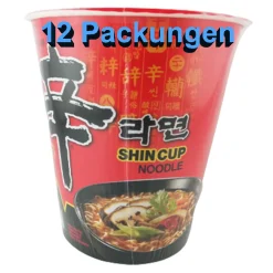13sachen Instant Nudeln Shin Cup In Becher 12er Pack (12 X 68g)