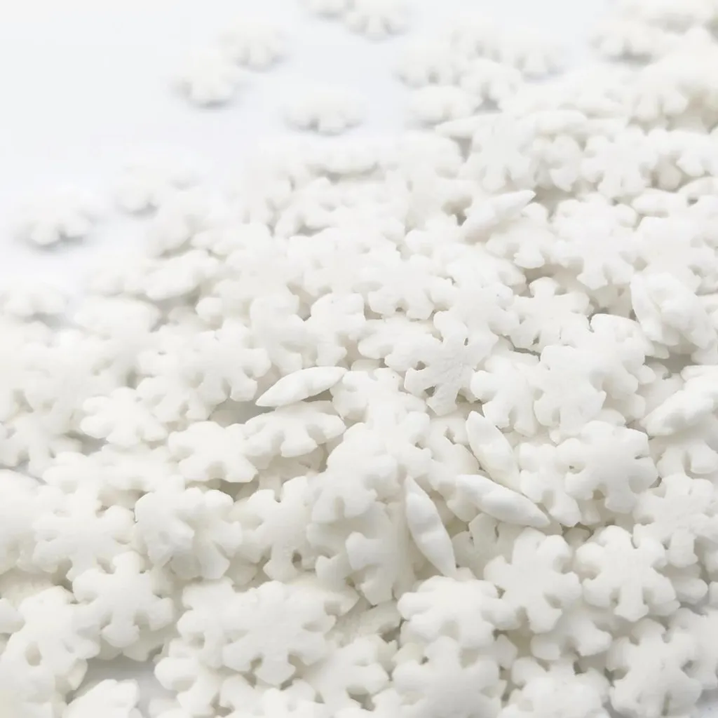 Schneeflöckchen 40g Streuselheld Zuckerstreusel Zum Verzieren Und Dekorieren Von Torten, Kuchen, Gebäck Streusel Streudeko Sprinkles 2 Schneeflöckchen 40g Streuselheld Zuckerstreusel Zum Verzieren Und Dekorieren Von Torten, Kuchen, Gebäck Streusel Streudeko Sprinkles – Bild 2