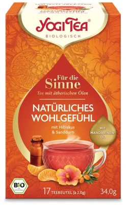 Yogi Tea Kräutertee Für Die Sinne Natürliches Wohlgfühl Mandarinenöl -- 34g