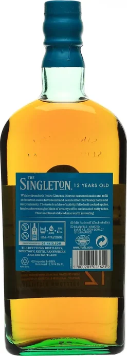 The Singleton Of Dufftown 12 Jahre Lucious Nectar Single Malt Scotch Whisky In Geschenkpackung | 40 % Vol | 0,7 L 19 The Singleton Of Dufftown 12 Jahre Lucious Nectar Single Malt Scotch Whisky In Geschenkpackung | 40 % Vol | 0,7 L -Essen Verkäufe 50d28d43ca96922e4a0f6d180f32b5e5