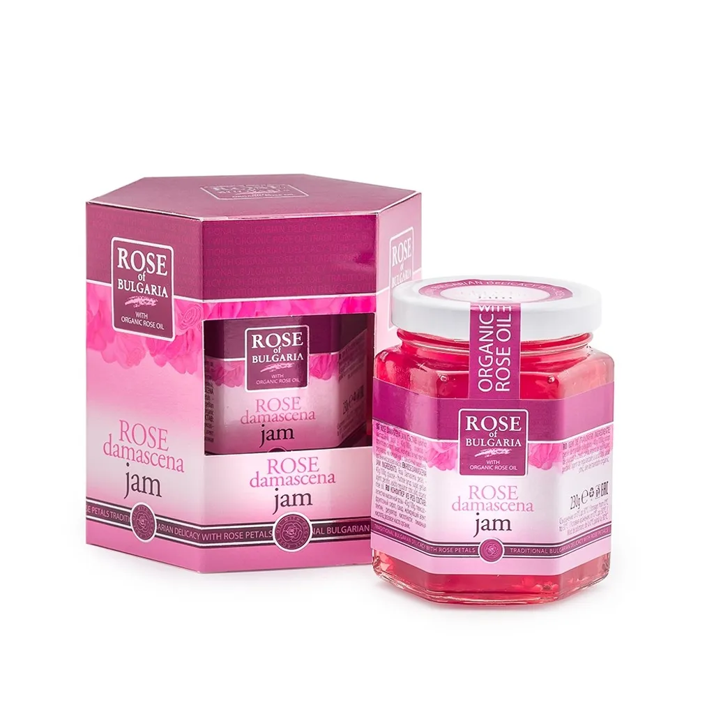 Biofresh Delight Rosenkonfitüre Mit Rosenblüten - Eine Traditionelle Bulgarische Spezialität 230 Gr. 1 Biofresh Delight Rosenkonfitüre Mit Rosenblüten - Eine Traditionelle Bulgarische Spezialität 230 Gr.