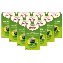 10x BIO YOGI TEA Grüntee Matcha Zitrone | 10x30,6g