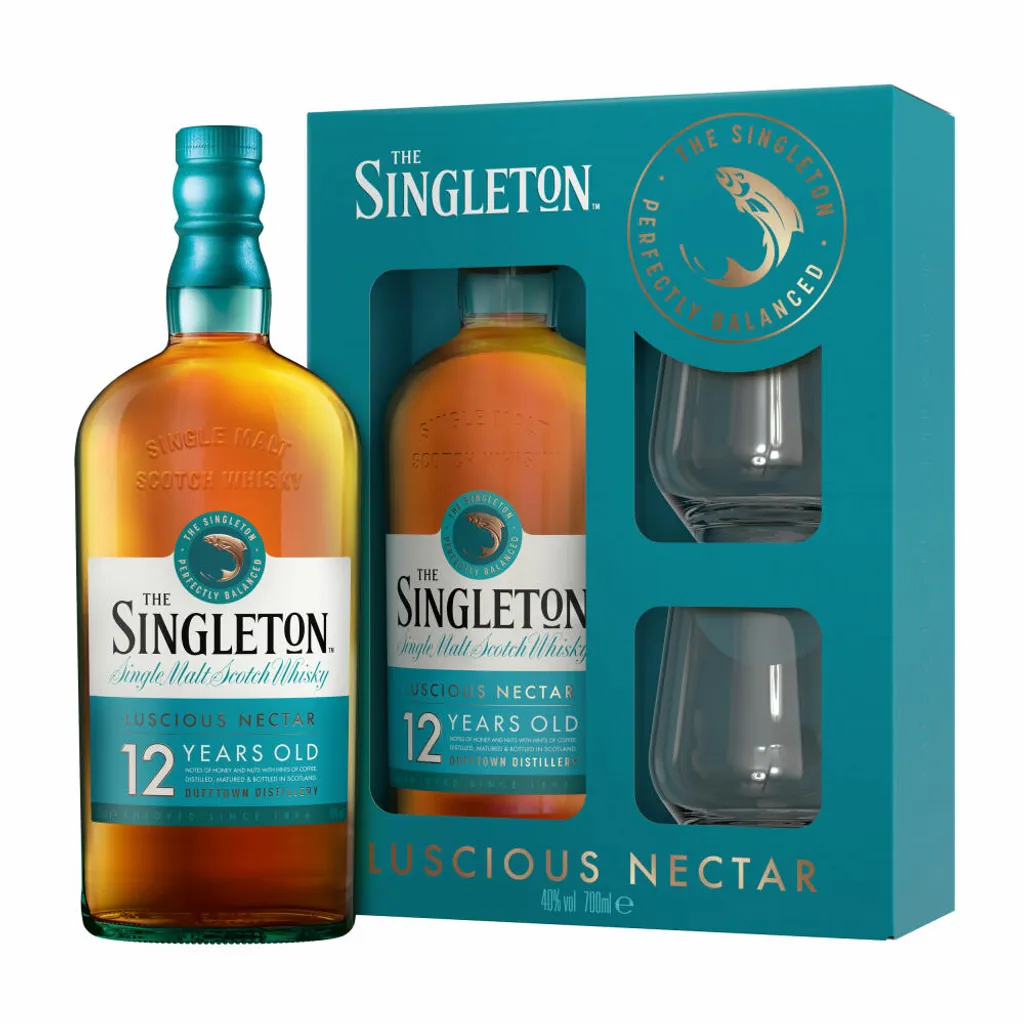 Diageo The Singleton Of Dufftown 12 Jahre | Geschenk-Set Share & Savour Mit 0,7l. Flasche Und Zwei Tumbler-Gläsern 2 Diageo The Singleton Of Dufftown 12 Jahre | Geschenk-Set Share & Savour Mit 0,7l. Flasche Und Zwei Tumbler-Gläsern – Bild 2