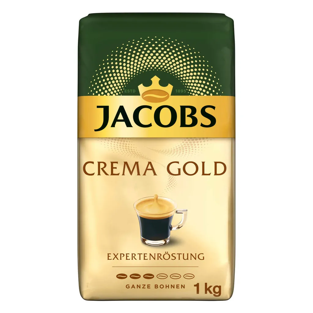 JACOBS Kaffeebohnen Expertenröstung Crema Gold 3 Kg Geröstete Bohnen+ 1 Jacobs Barista Becher+ 1 Dose 2 JACOBS Kaffeebohnen Expertenröstung Crema Gold 3 Kg Geröstete Bohnen+ 1 Jacobs Barista Becher+ 1 Dose – Bild 2