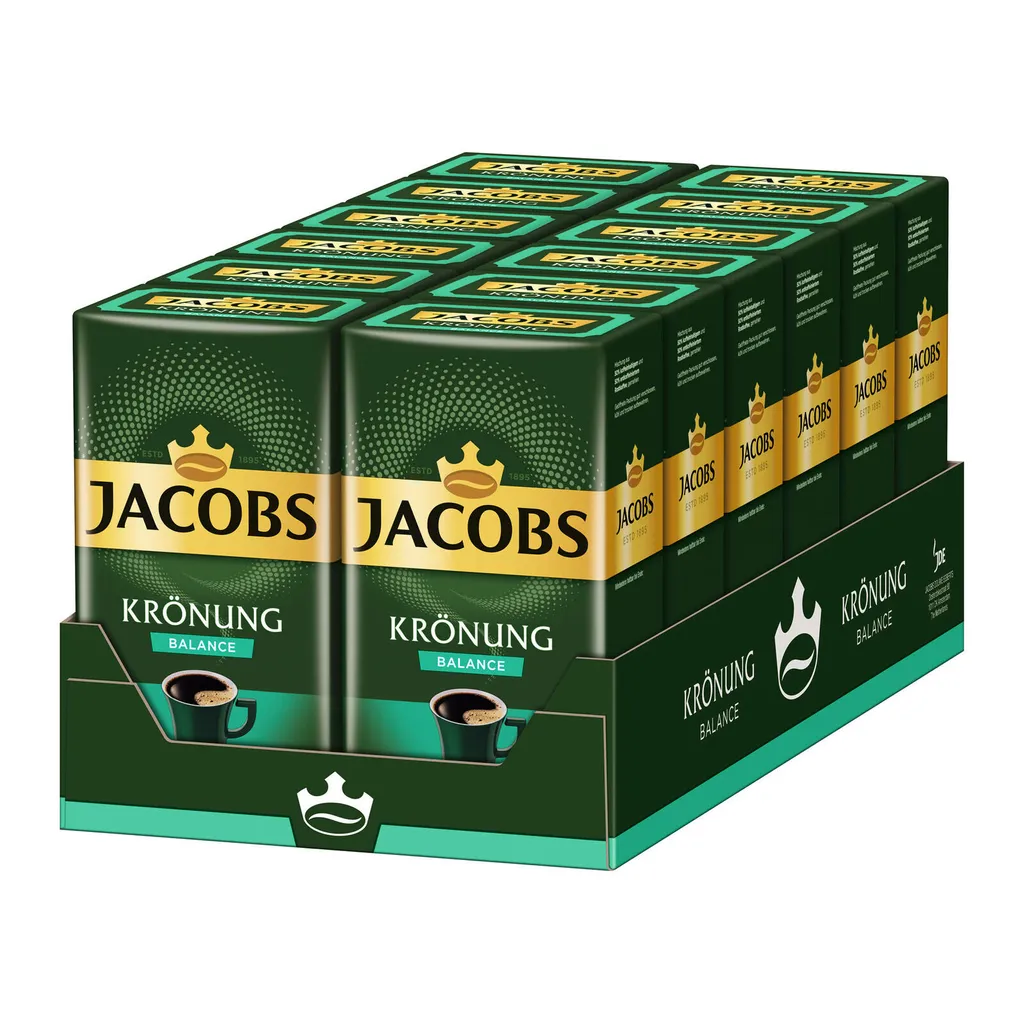 JACOBS Krönung Balance Filterkaffee 12 X 500 G Gemahlener Röstkaffee 2 JACOBS Krönung Balance Filterkaffee 12 X 500 G Gemahlener Röstkaffee – Bild 2