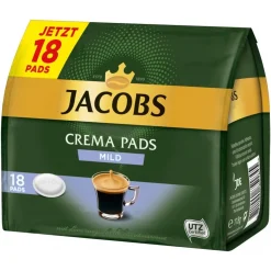 Jacobs Crema Pads Mild | 18 Senseo Kompatible Kaffeepads 118 G -Essen Verkäufe 54b7aae3577b84bc7a9a7ccbbef8da74