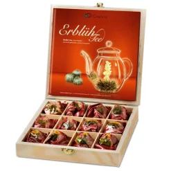 Creano Teeblumen Geschenkset In Teekiste Aus Holz, 12 Erblühtee In 6 Sorten Weißtee, Geschenk Für Frauen, Mutter, Teeliebhaber -Essen Verkäufe 55e87e225d585eec78db7c90fd78cb2d
