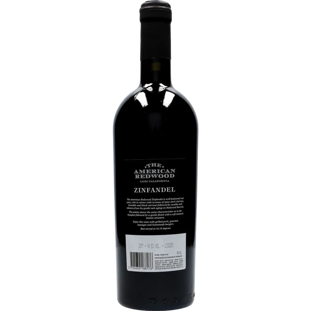 Globus The American Redwood Zinfandel 14,5% 0,75 L 3 Globus The American Redwood Zinfandel 14,5% 0,75 L – Bild 3
