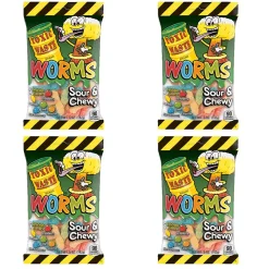 Candy Dynamics Toxic Waste Worms 4er Paket -Englische Süßigkeiten