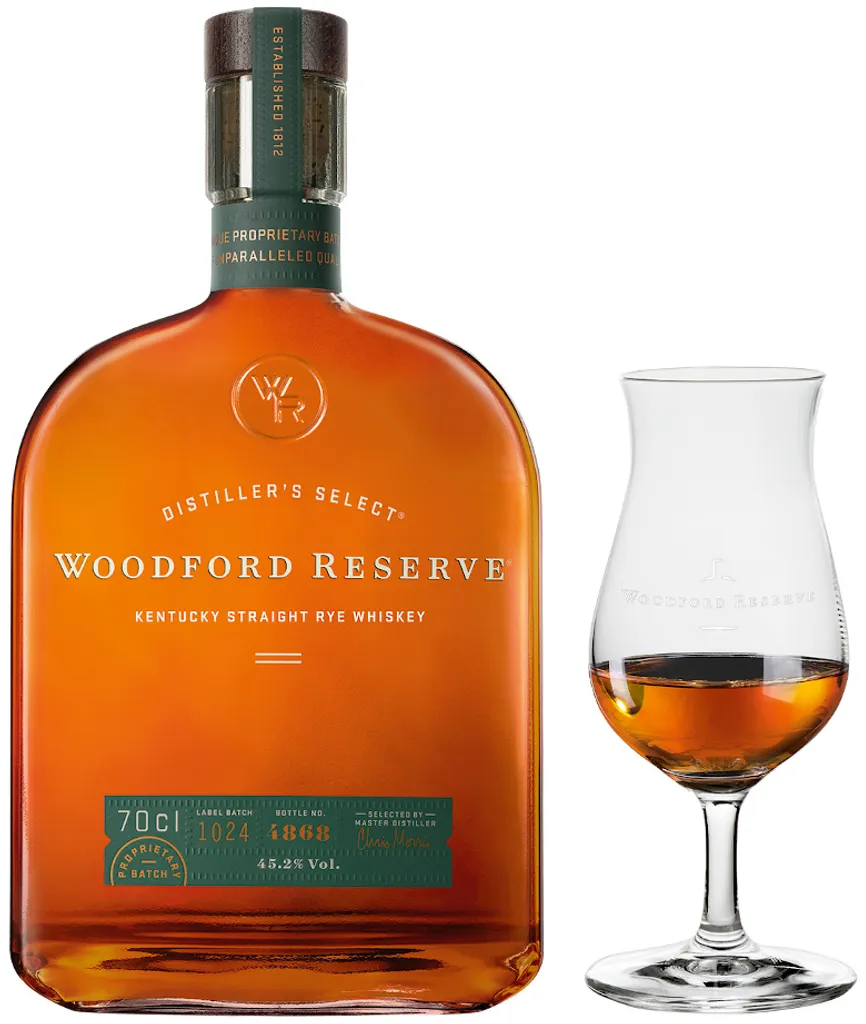 Woodford Reserve Distiller's Woodford Reserve Kentucky Straight Rye Whiskey Mit RITZENHOFF Nosing Glas | 45,2 % Vol | 0,7 L 1 Woodford Reserve Distiller's Woodford Reserve Kentucky Straight Rye Whiskey Mit RITZENHOFF Nosing Glas | 45,2 % Vol | 0,7 L
