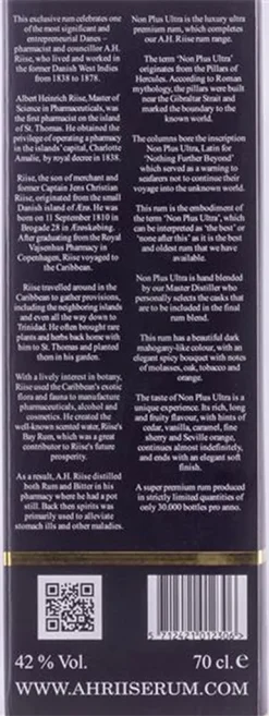 A.H.Riise A.H. Riise Non Plus Ultra Rum 40% 0,7L -Essen Verkäufe 5bd5472a215a8b24b8f4c581c0d9cc43
