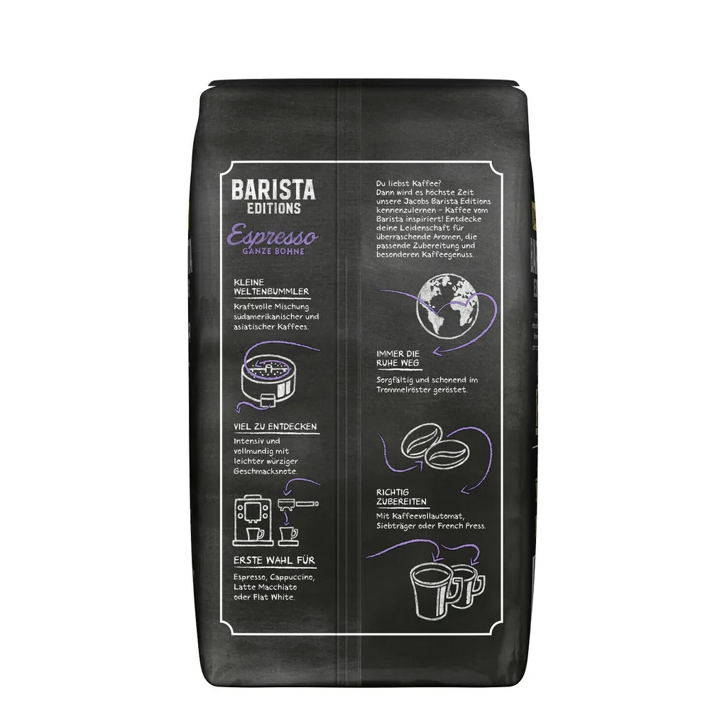 JACOBS Kaffeebohnen Barista Editions Espresso Esproessobohnen 4x1 Kg +2 Dosen 5 JACOBS Kaffeebohnen Barista Editions Espresso Esproessobohnen 4x1 Kg +2 Dosen – Bild 5